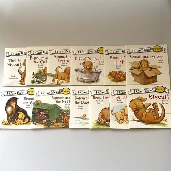 BUSCUITS READER “I CAN READ” PHONICS EARLY READERS PRE K- 1ST 12 BOOKS - Picture 2 of 9